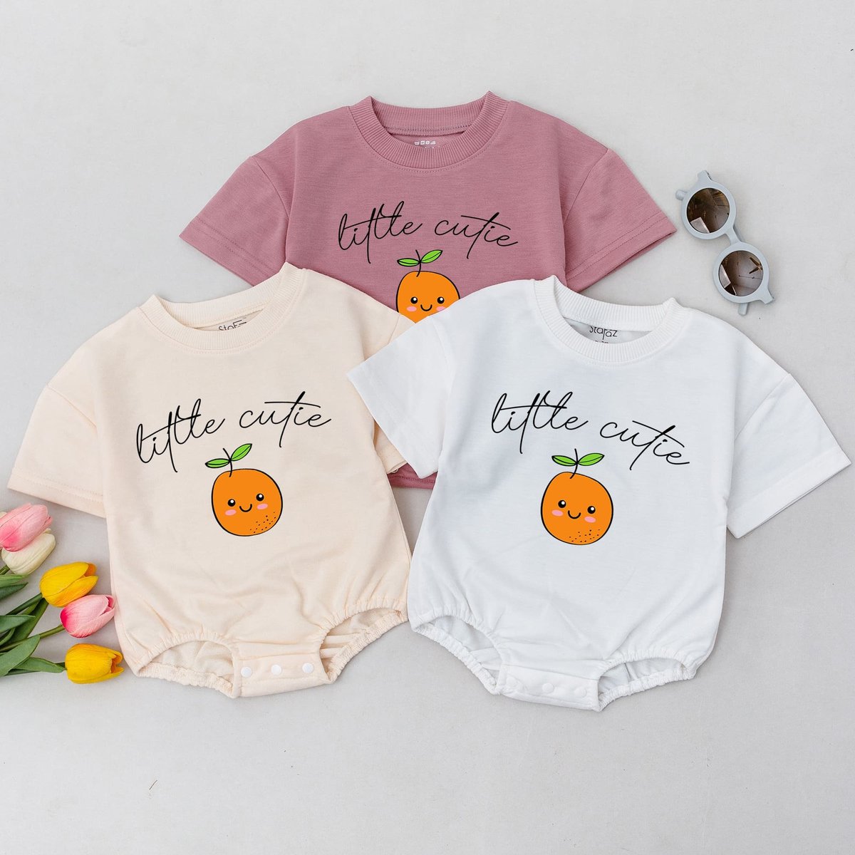 Little Cutie Baby Romper Cutie Orange Baby Shower Baby Romper Fruit Baby Romper Cutie Outfit Orange 169