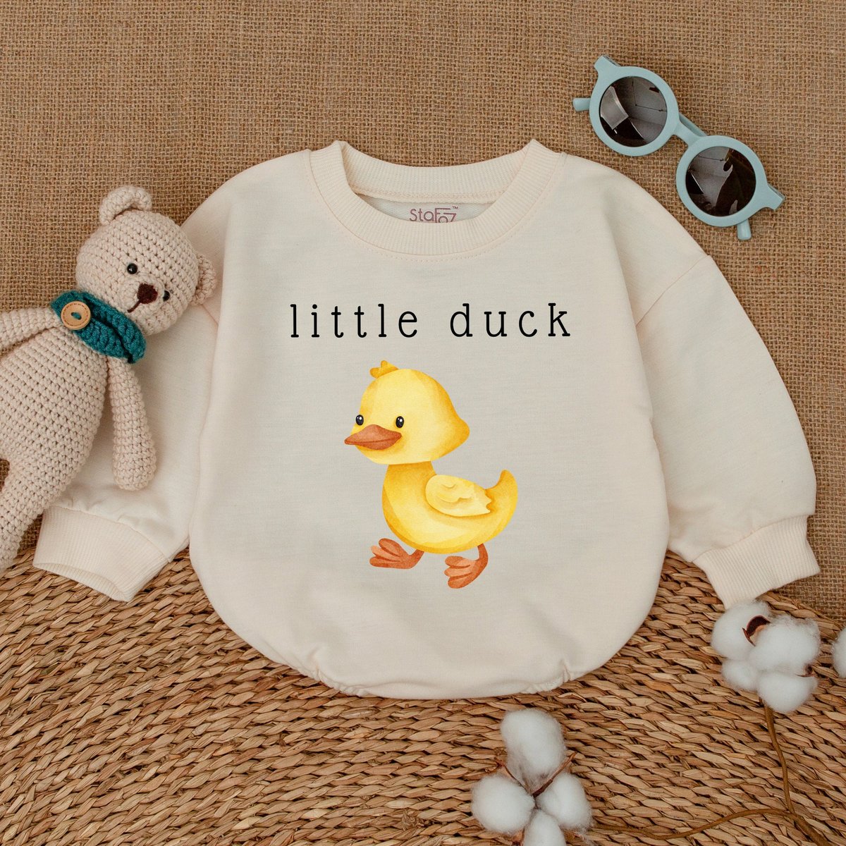 Little Duck Baby Romper So Dunkin Cute Cute Duckling Baby Bodysuit Newborn Bubble Romper Infant Baby 170