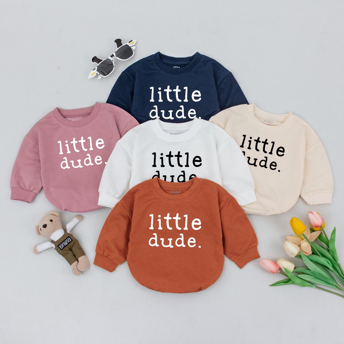 Little Dude Romper Cute Baby Romper Baby Boy Clothes New Baby Gift Baby Shower Gift Boy Gift Gifts F 154