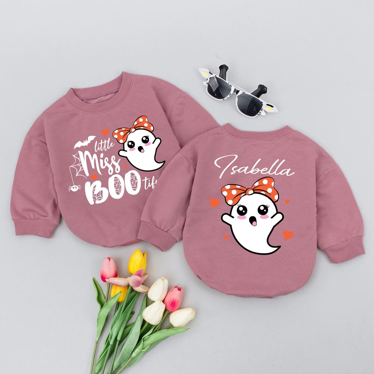 Little Miss Boo tiful Halloween Baby Romper First Halloween Baby Bodysuit Personalized Halloween Bab 178
