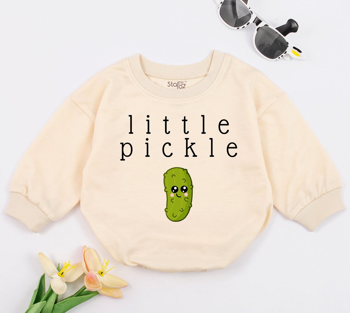 Little Pickle Romper Little Bodysuit Cute Bodysuit Baby Cute Pickle Baby Jumpsuit Funny Pickle One P 149
