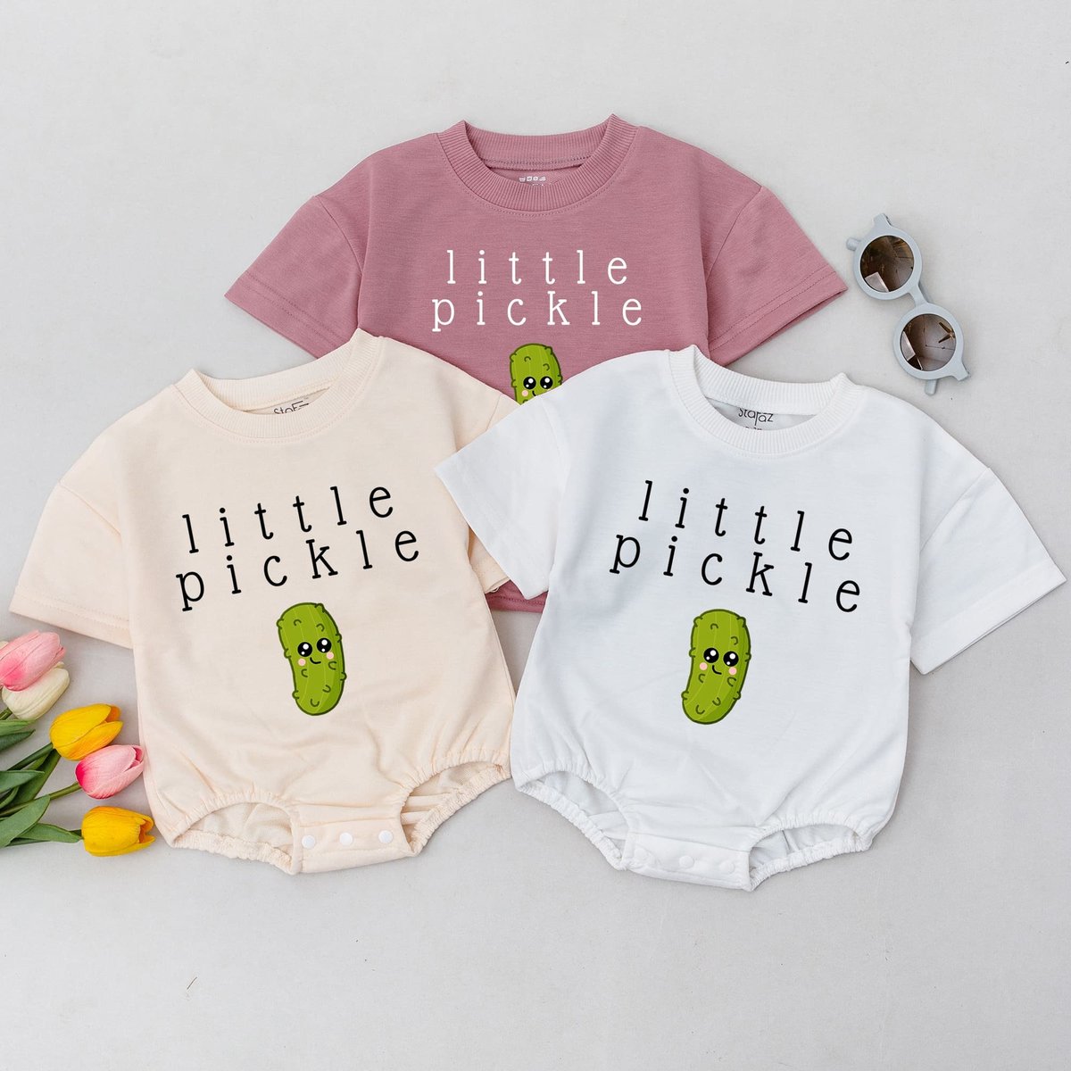 Little Pickle Romper Little Bodysuit Cute Bodysuit Baby Cute Pickle Baby Jumpsuit Funny Pickle One P 168