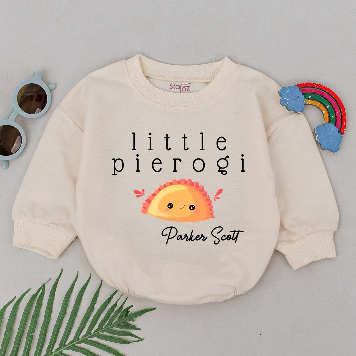 Little Pierogi Baby Romper Pastry Romper Polish Food Bodysuit Foodie Gifts Baby Shower Gifts Newborn