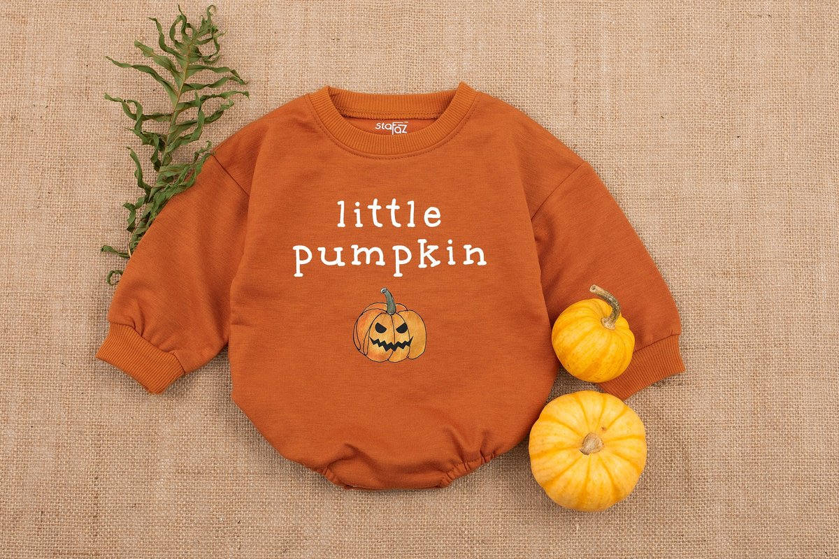 Little Pumpkin Baby Romper Baby Girl Outfit Baby Boy OutfitBaby Shower Gift Cute Fall Bodysuit Pumpk 150