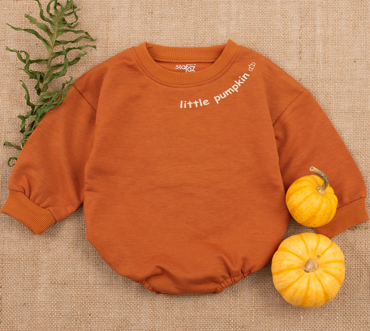 Little Pumpkin Baby Romper Baby Girl Boy Halloween Sweatshirts Halloween Baby Outfit Fall Baby Cloth 155
