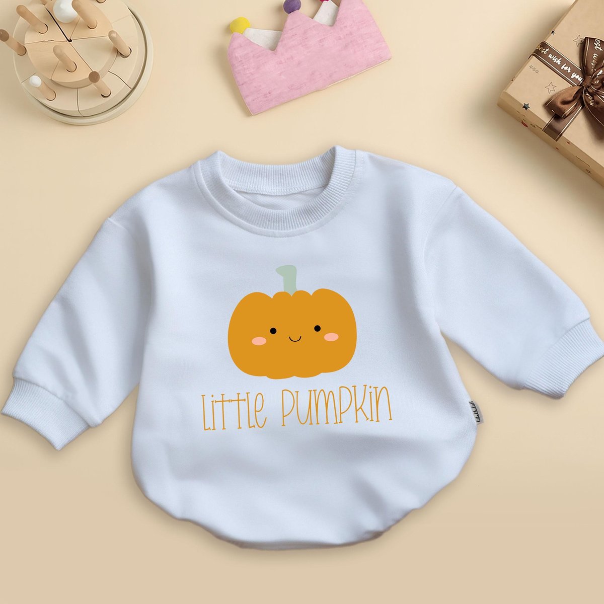 Little Pumpkin Baby Romper Cute Baby Outfit Natural Romper Newborn Baby Bodysuit Baby Clothing Baby 436