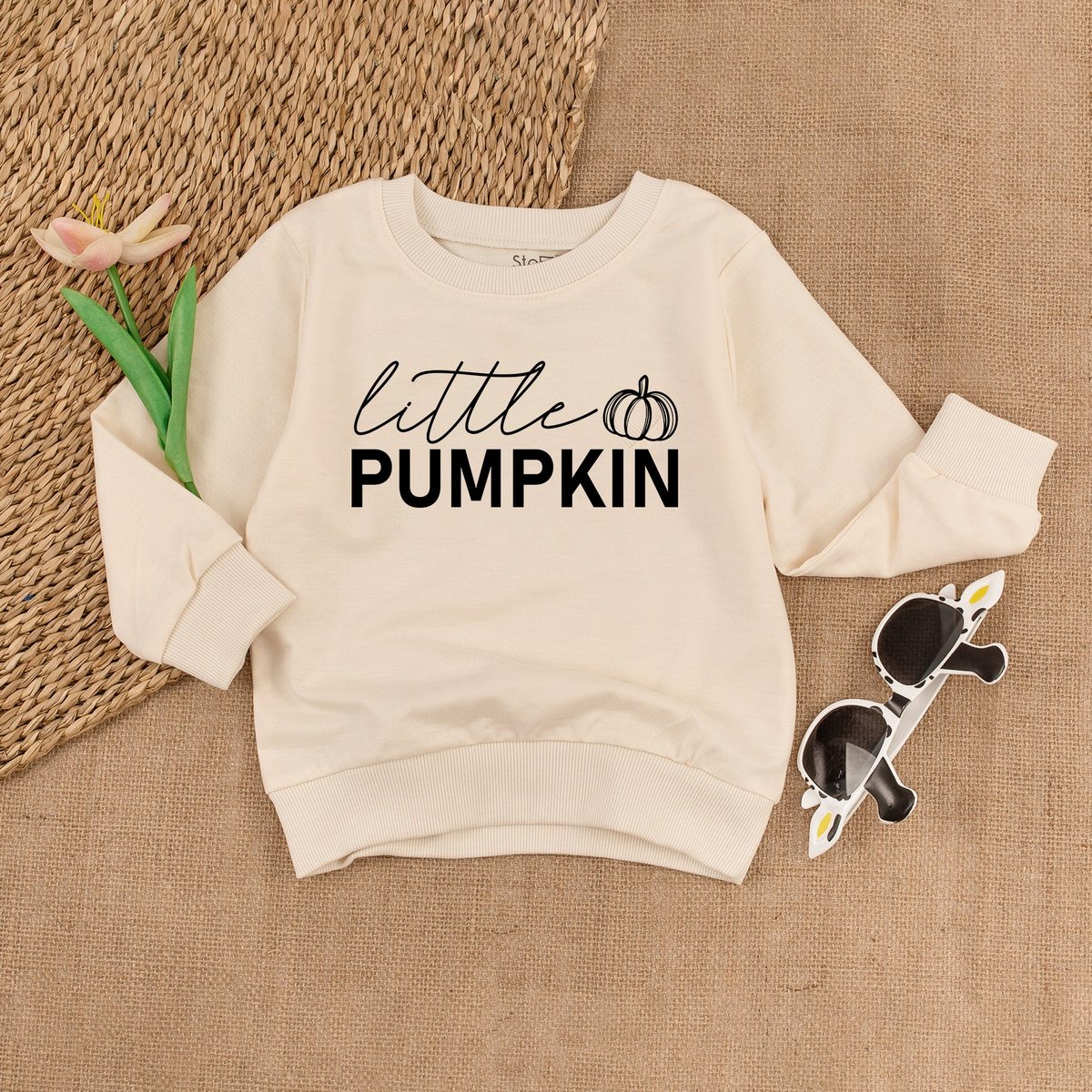 Little Pumpkin Kid Sweatshirt Kid Girl Outfit Kid Boy Outfit Thanksgiving for Kid Cute Fall Sweater