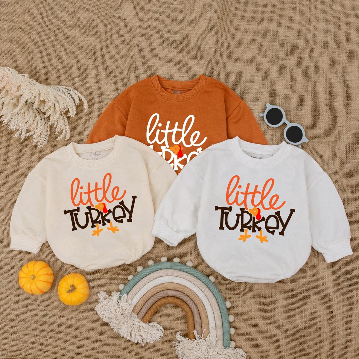 Little Turkey Baby Outfit Bubble Romper Thanksgiving Turkey Baby Clothes Fall Baby Bodysuit Baby Sho 175