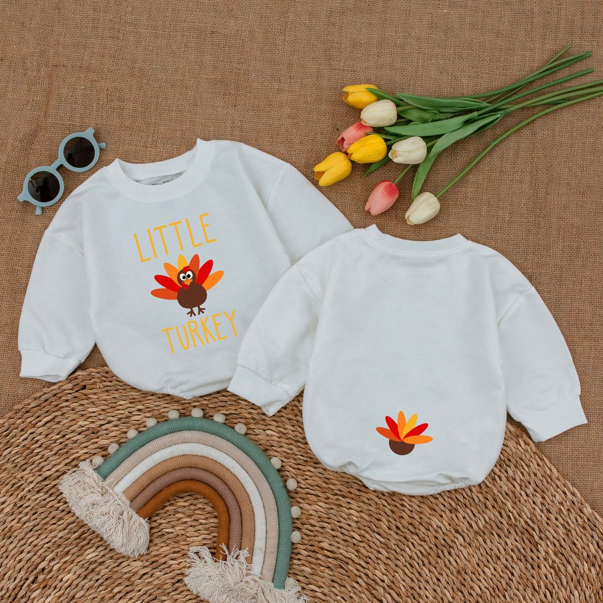 Little Turkey Romper Thanksgiving Baby Bodysuit Thanksgiving Baby Outfit Fall Baby Clothes Bubble Ro 176