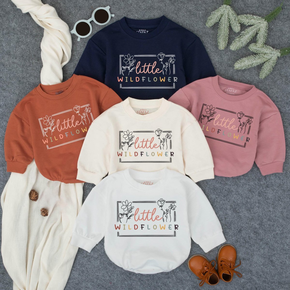 Little Wildflower Baby Romper Baby Girl OutfitBoho Baby Girl ClothesFlower Baby Outfit Boho Baby Clo 160