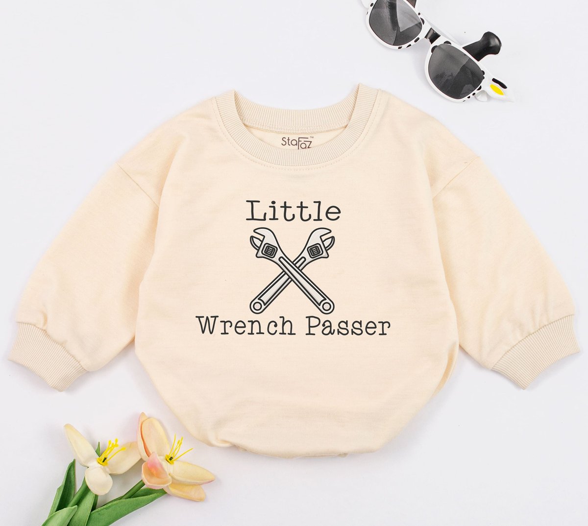 Little Wrench Passer Baby Romper  Mechanic Baby Boy Outfit Daddys Little Helper Bodysuit Newborn Ca 168
