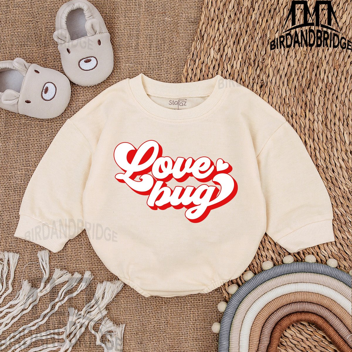 Love Bug Bodysuit Baby Announcement Bodysuit Bubble RomperBaby Clothes Valentine Baby bodysuit Newb