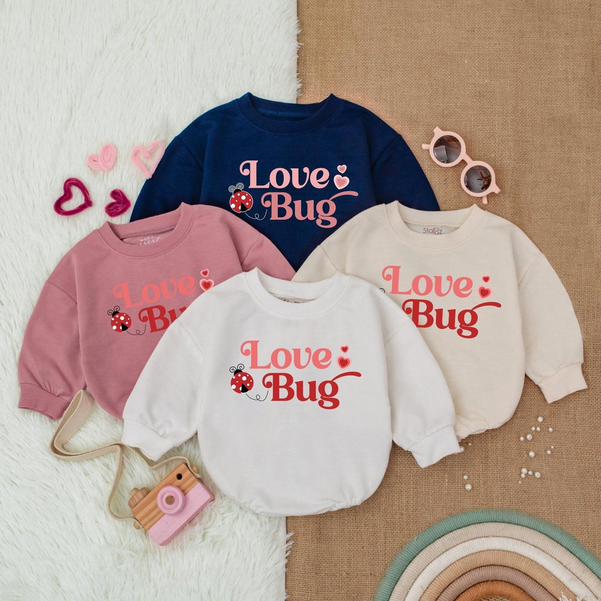Love Bug Valentine Baby Bubble Romper First Valentines Baby Outfit Valentines Day Shirt Baby Bodysui 183