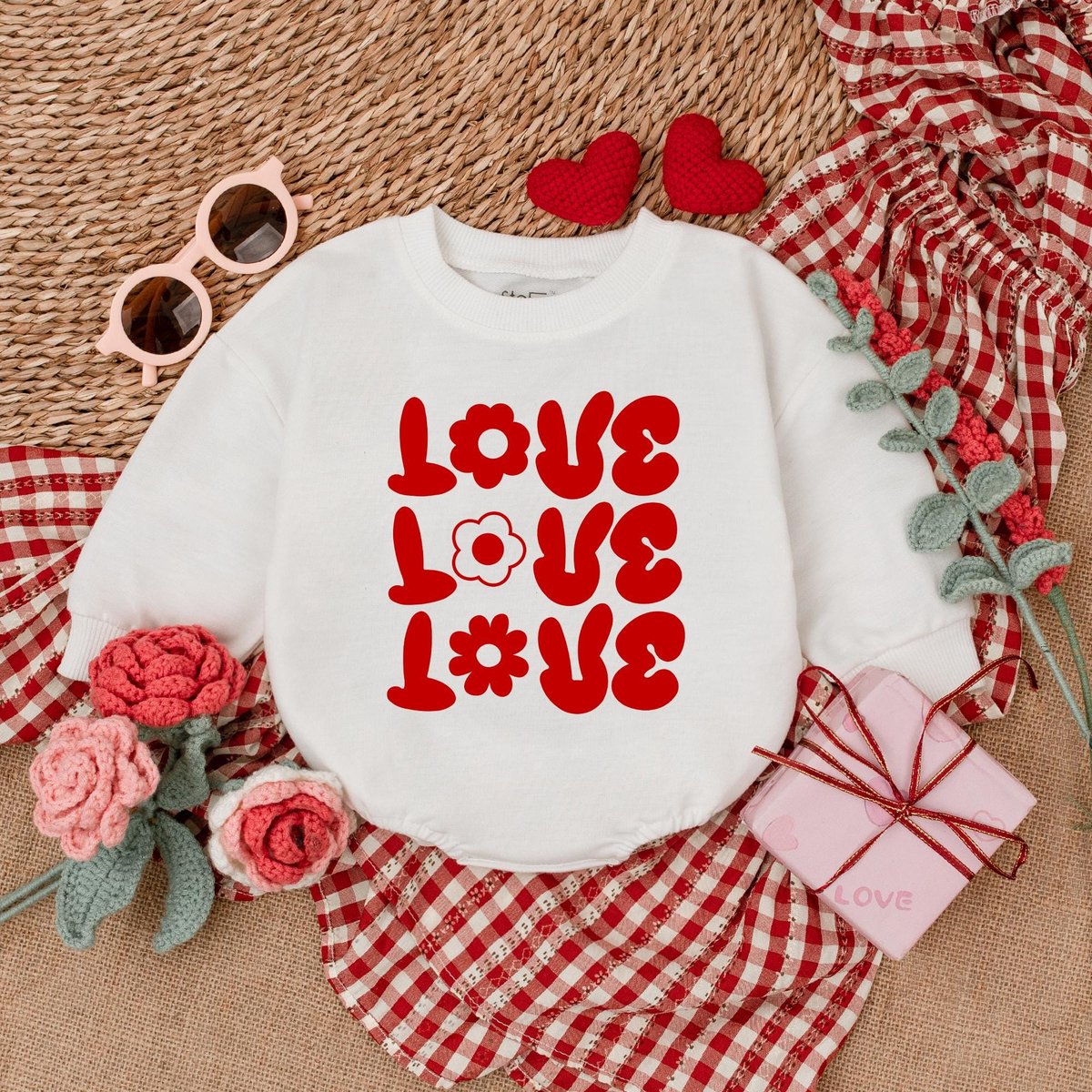 Love Valentine Baby Romper Baby Girl Valentine Bodysuit Valentine's Day Baby Outfits My 1st Valenti 183