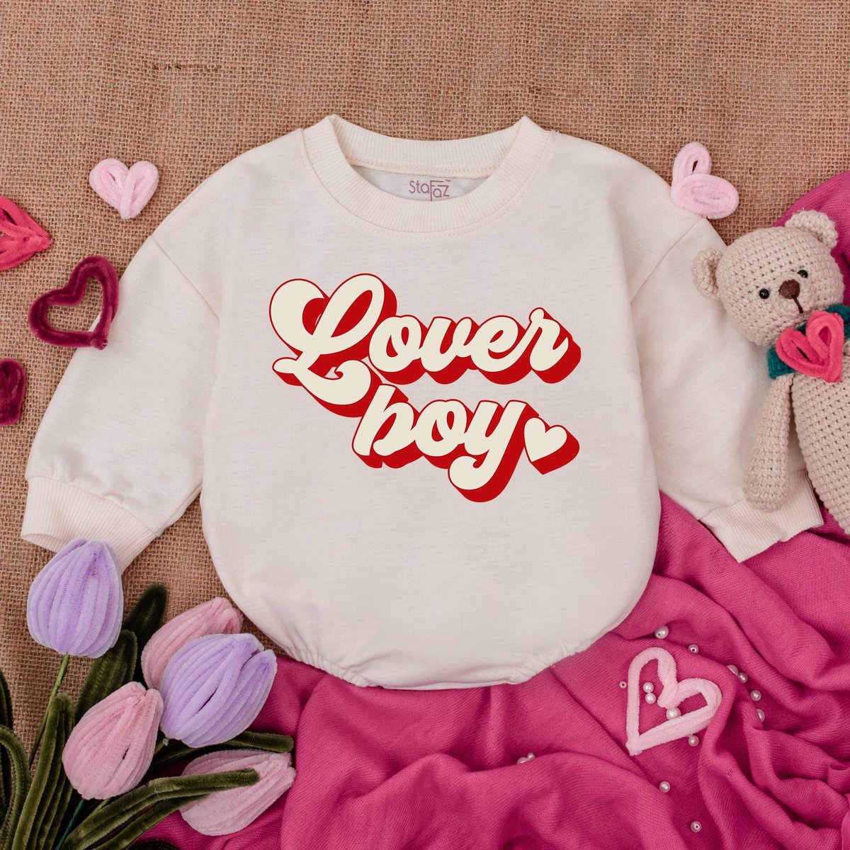 Lover Boy Baby Bodysuit Baby Announcement Bodysuit Bubble RomperBaby Clothes Valentine Baby bodysuit 164