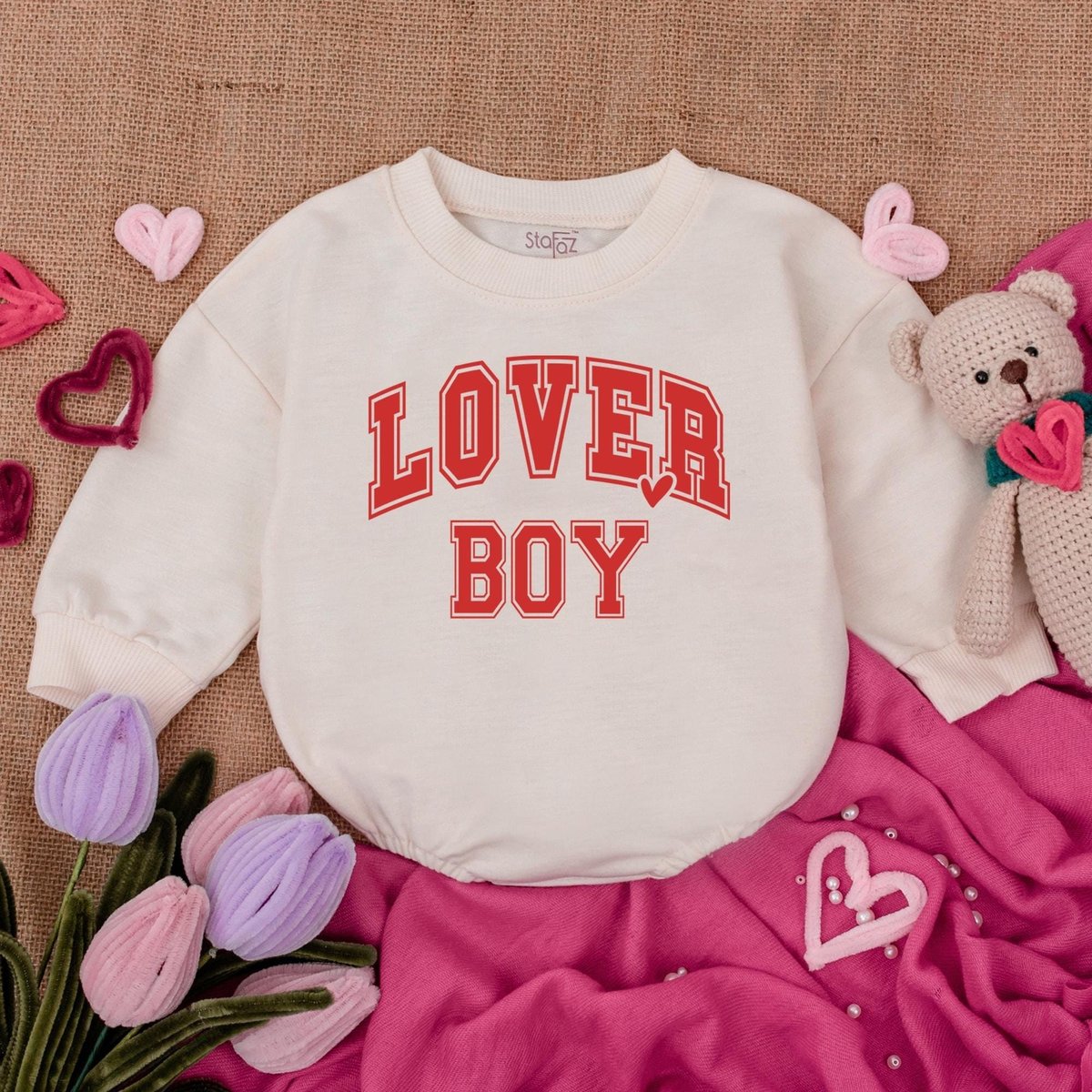 Lover Boy Baby Bodysuit Baby Announcement Bodysuit Bubble RomperBaby Clothes Valentine Baby bodysuit 184