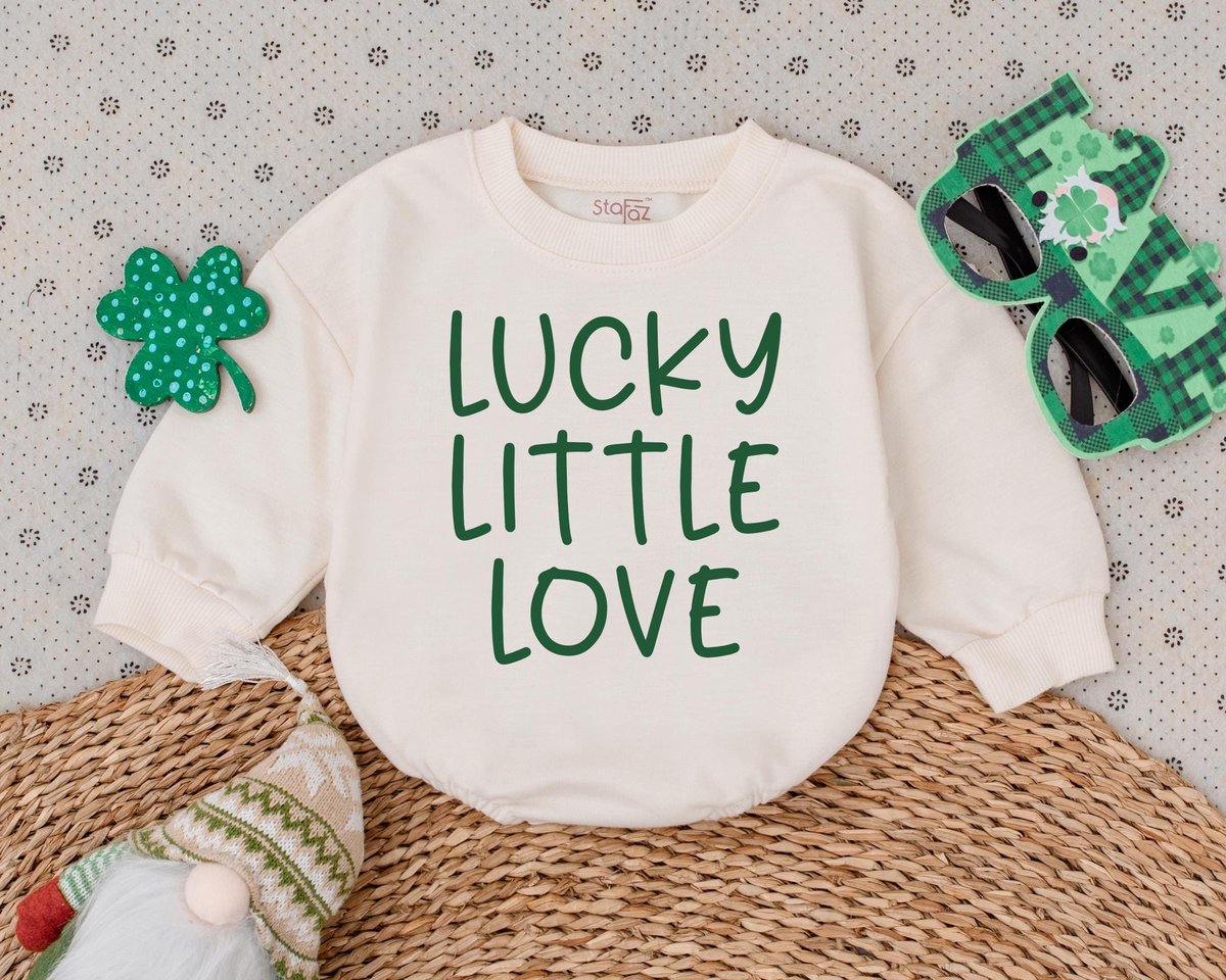 Lucky Little Love My First St Patrick's Day Outfits Clover Patrick Baby Bodysuit Baby Boys Girls Cl