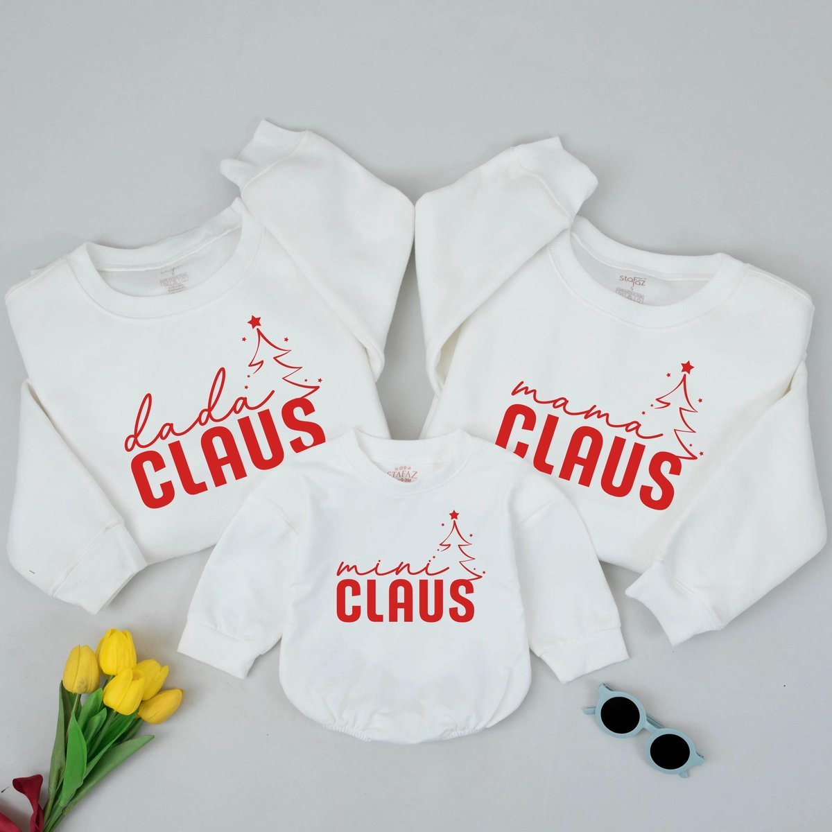 Mama and Mini Claus Christmas Sweatshirt Mommy and Me Christmas Sweater Matching Family Christmas Ou 436