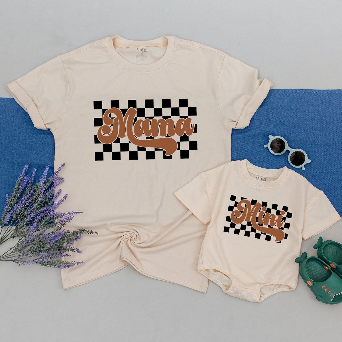 Mama And Mini Retro Shirt Mama And Me Shirt Family Checkered Shirts Mommy And Me Mama Mini Matching 167