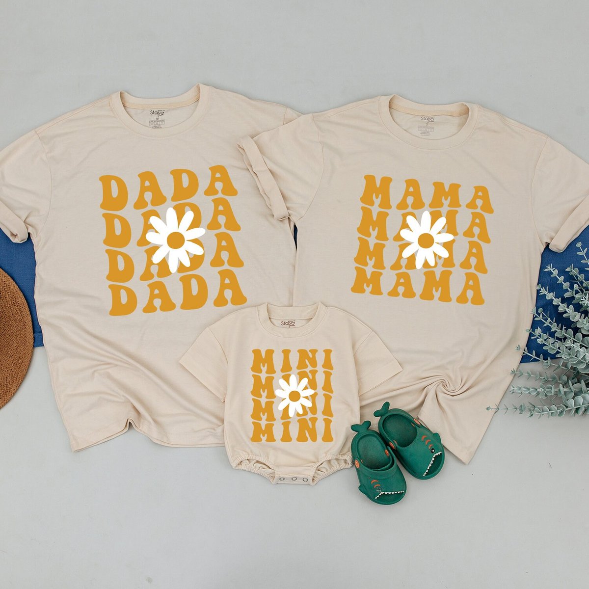 MAMA MINI DAISY Shirt Retro Mama and Girl Mommy and Daughter Matching Set New Mom Shirt Mom And Baby 172