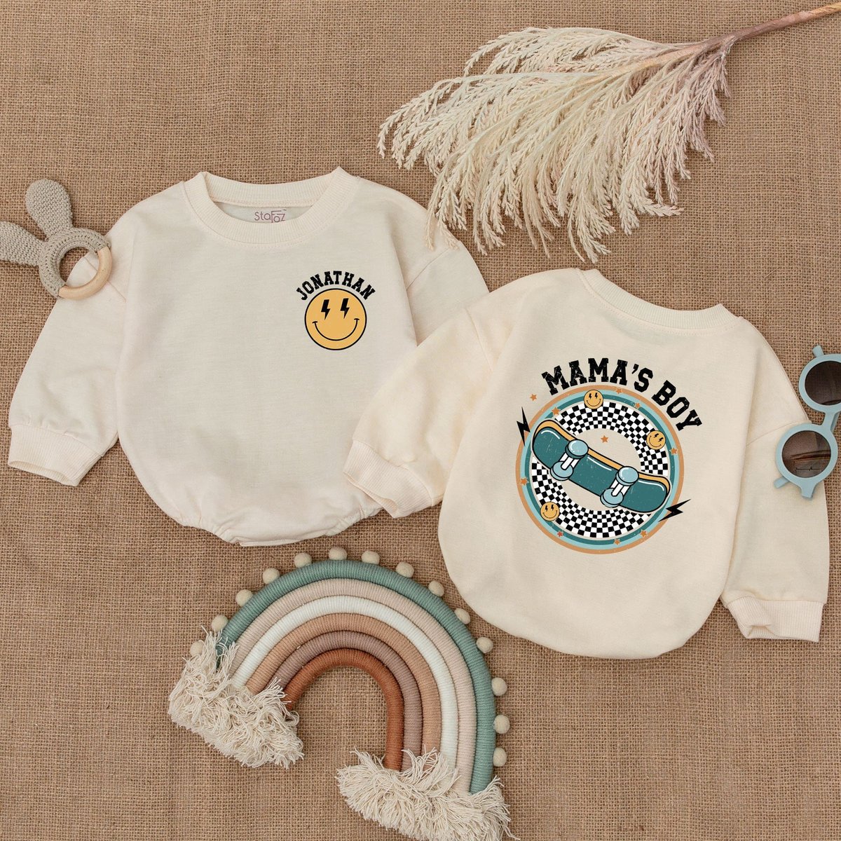 Mama's Boy Baby Bubble Romper Baby Boy Outfit Baby Bodysuit Baby Boy Clothes Baby Shower Gift Boy B 175