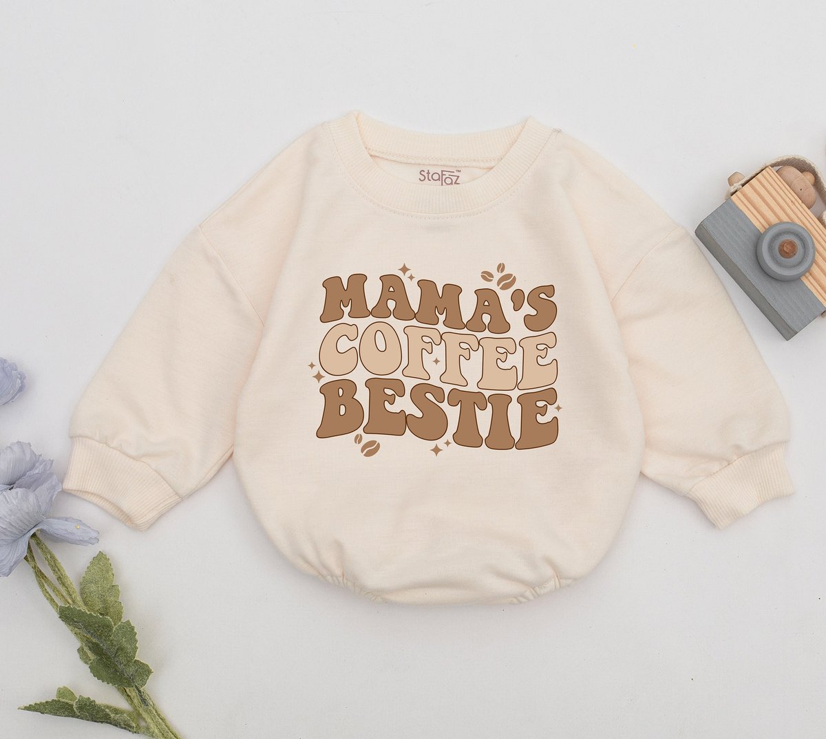 Mama's Coffee Date Romper Mama's Girl Romper Mom Baby Outfits Mother's Day Gift For Daughter Baby