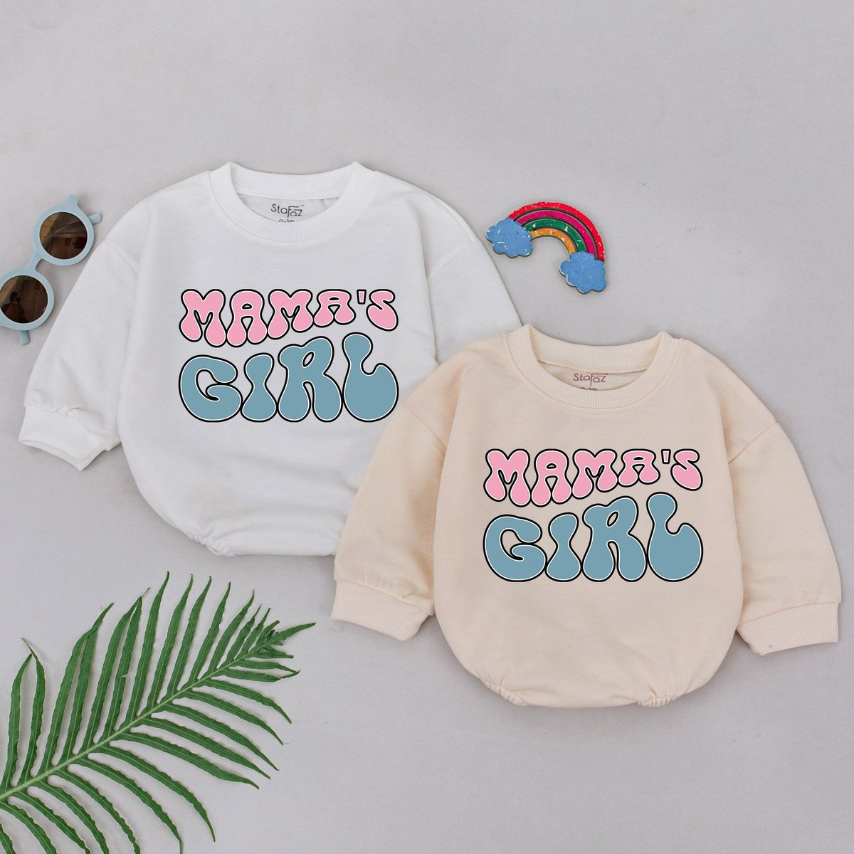 Mama's Girl Baby Romper Retro Mama's Girl Romper Mom Baby Outfits 1st Mother's Day Gift Baby Show