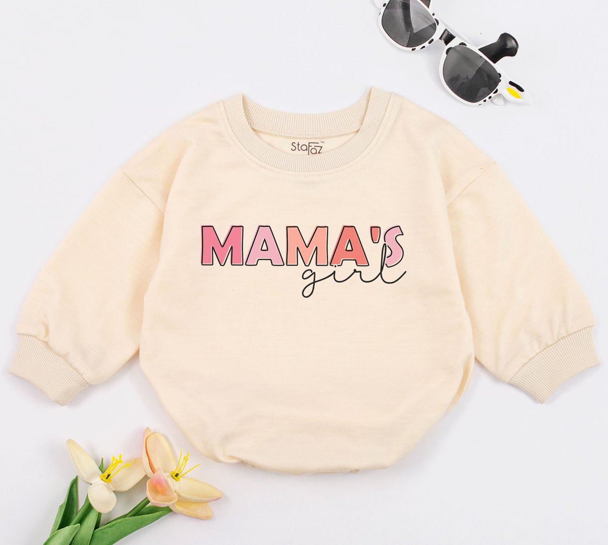 Mama's Girl Oversized Baby Romper Bubble Baby Bodysuit Mothers Day Gift Baby Shower New Baby Gift 1 168