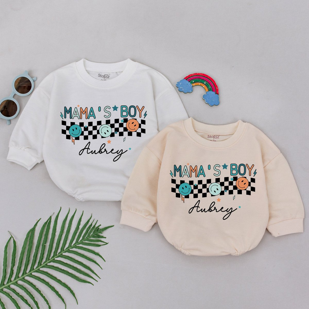 Mama's Little Boy Romper Retro Mama's Man Bodysuit Mama's Boy Shirt Newborn For Boy Baby Boy Outf