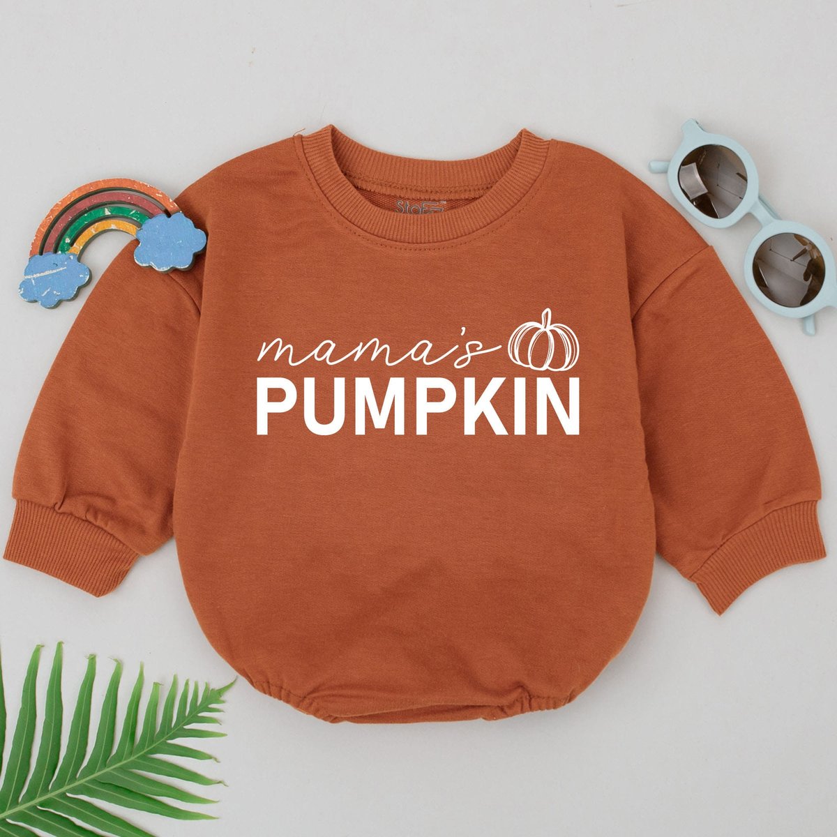 Mama's Pumpkin Romper First Halloween Outfits Kid Fall Outfits Baby Shower Gift Pumpkin Spice Outfi