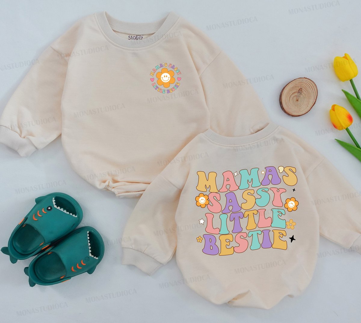 Mama's Sassy Girl Romper Mama's Girl Romper Mom Baby Outfits Mother's Day Gift For Daughter Baby