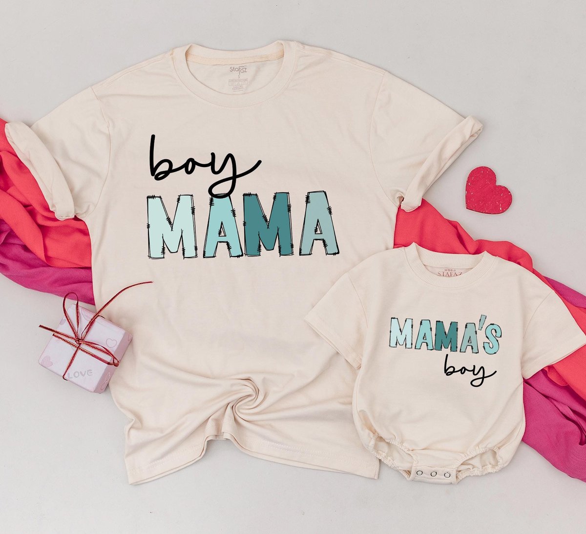 Mamas Boy and Boy Mama Shirts Mom and Son Matching Outfits Mommy and Me Tees Baby Shower Gift Cute M 183