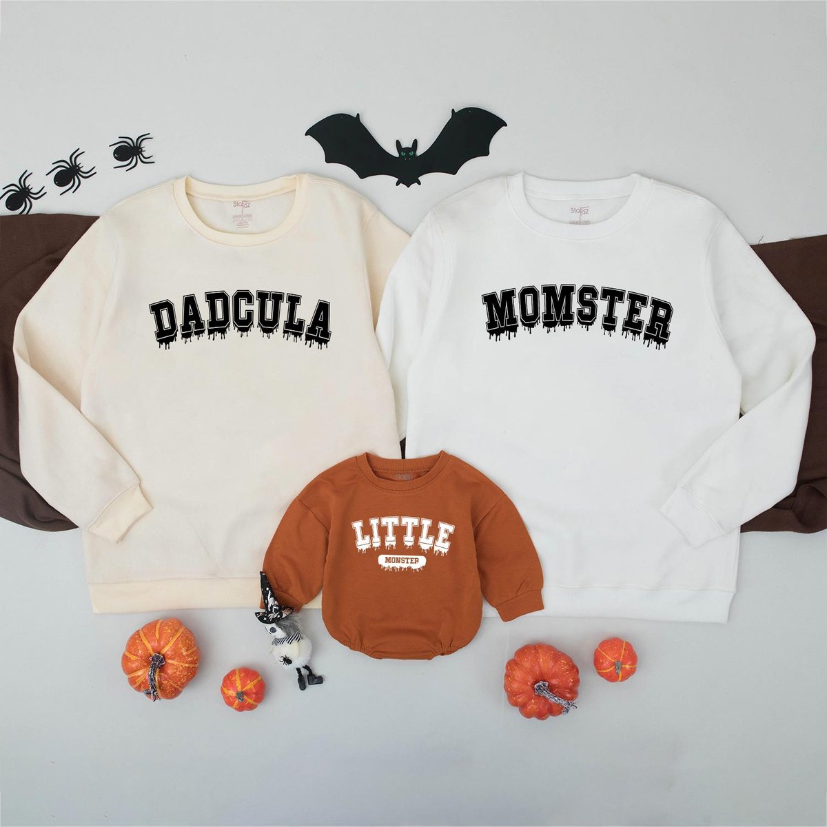 Matching Family Halloween Sweatshirt Momster Dadcula and Little Monster Sweatshirt Spooky Family Shi 435