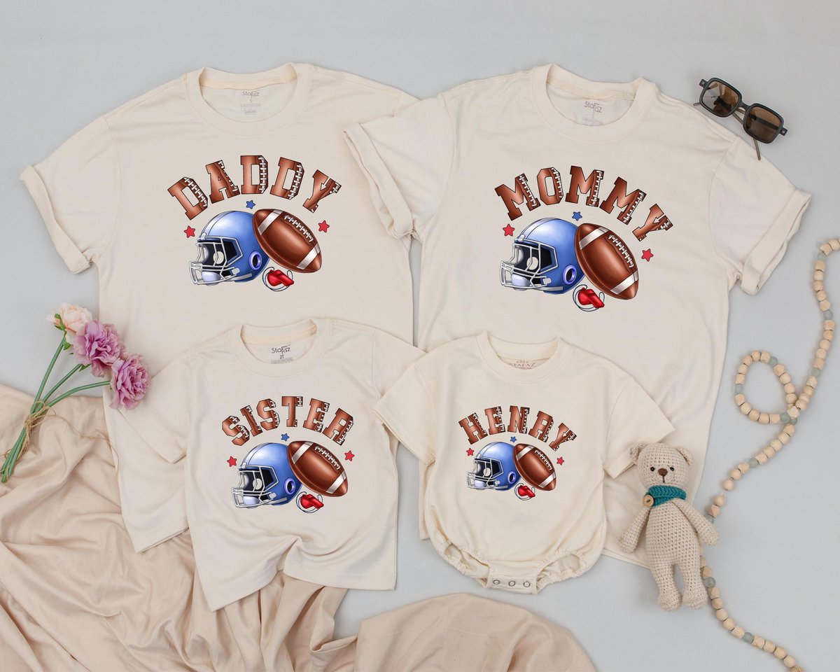 Matching Football Family Shirts 1st Birthday Outfit for Boys Dad and Baby Matching Football Theme Bi 187