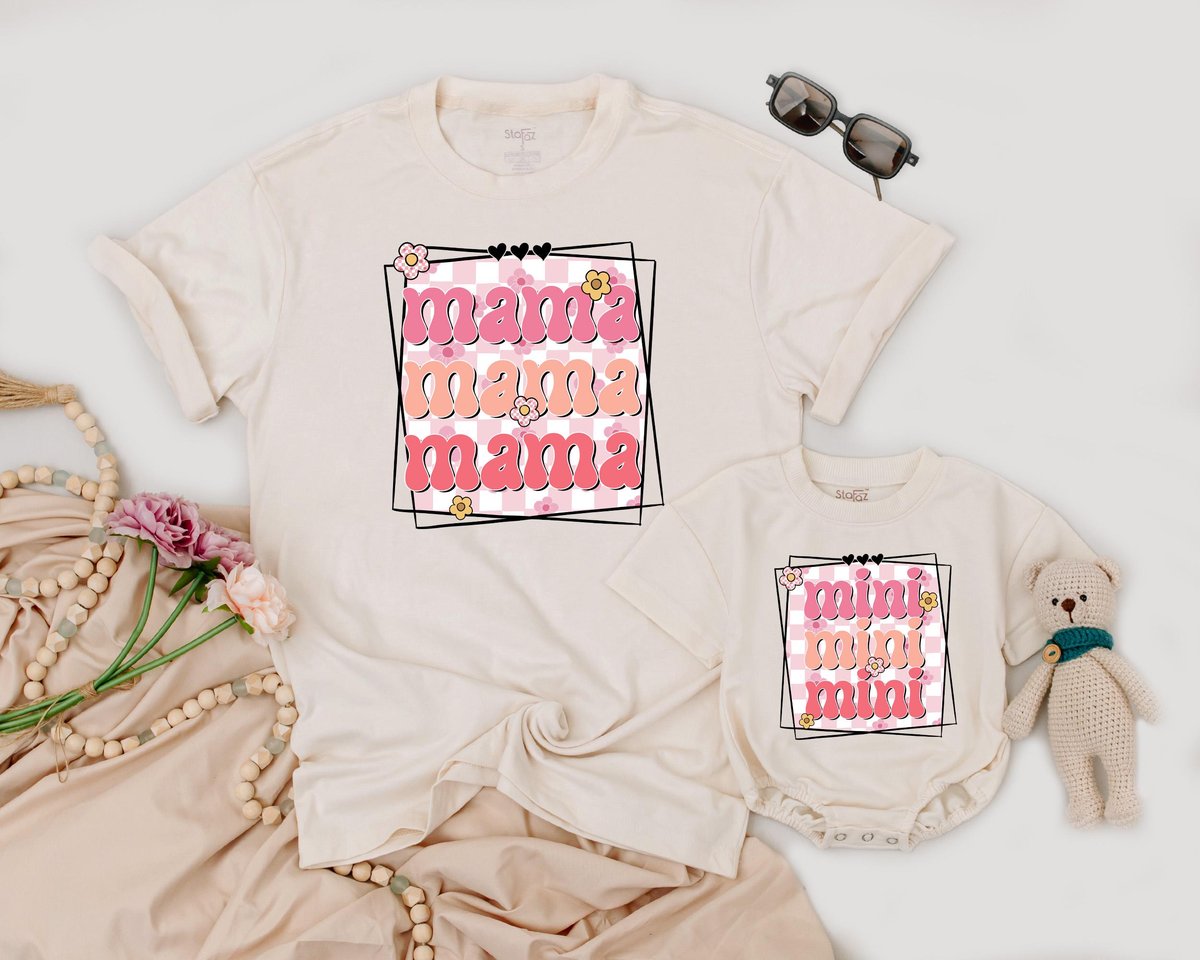Matching Mama Mini Shirts Mom and Baby Shirt Mother's Day Outfit Mommy and Me Tee Family Matching S 189