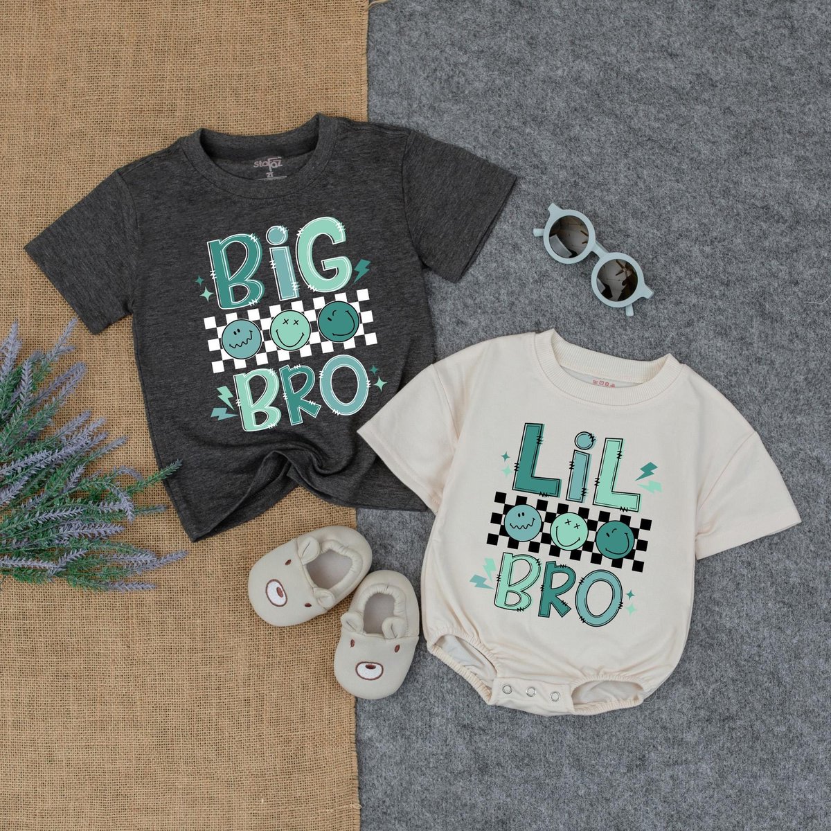 Matching Sibling Baby Boy Romper Toddler T shirt Big Brother Youth Tee Little Brother Romper Brother 431