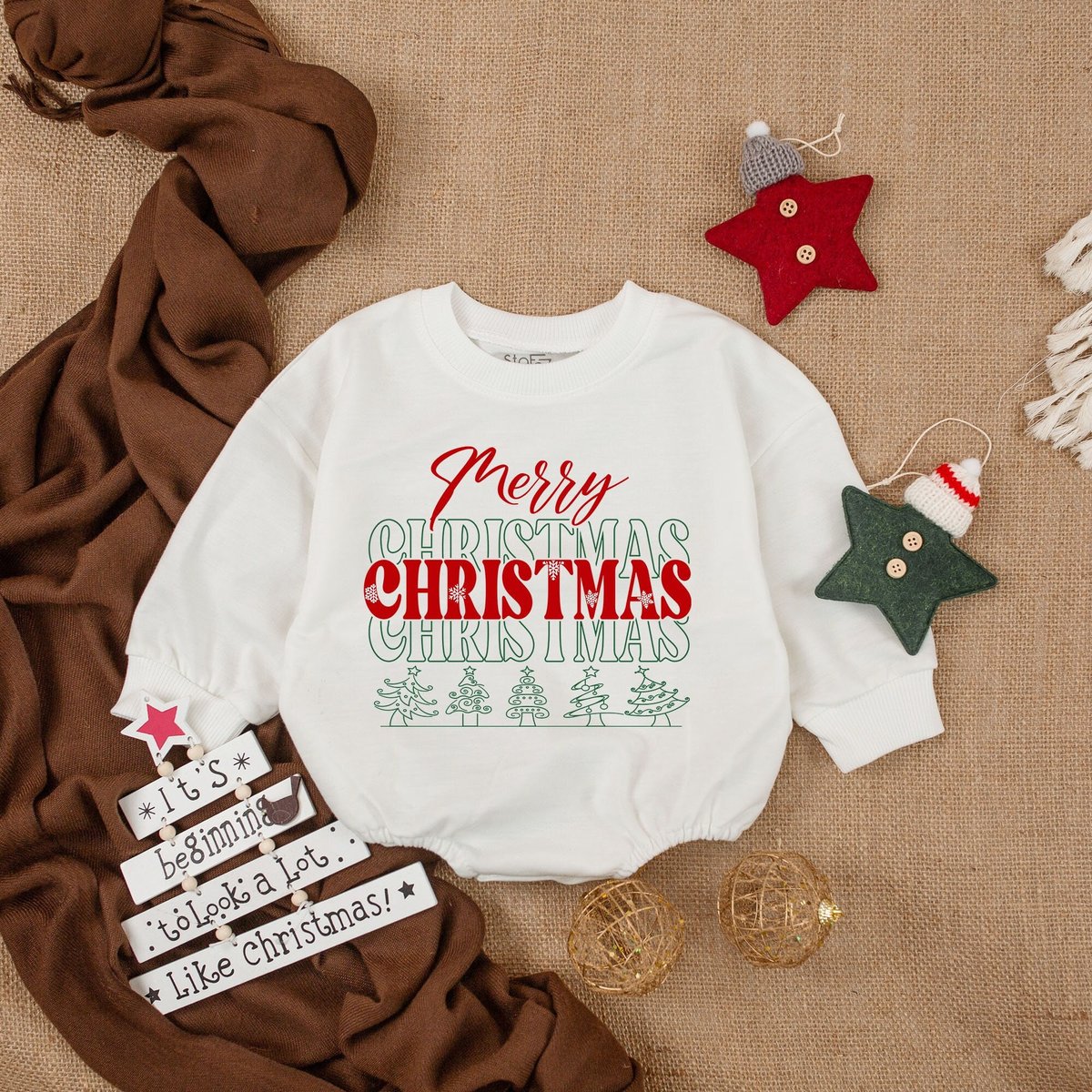 Merry Christmas Baby Outfit Santa baby Cozy Clothes Santa baby Romper Retro Santa OutfitSanta Baby Romper