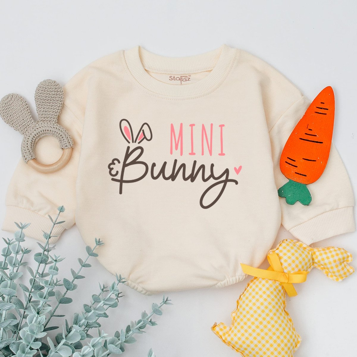 Mini Bunny Baby Romper Bunny Baby Sleepsuit Easter Day Baby Gift Easter Baby Bodysuit Baby Shower Gi 166