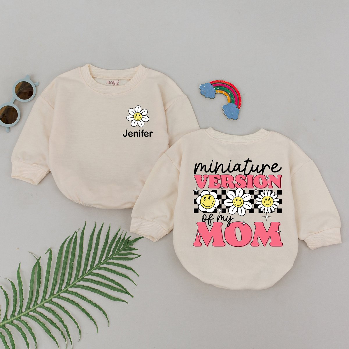 Miniature Version Of My Mom Romper Mama's Girl Romper Mom Baby Outfit Mother's Day Gift For Daught