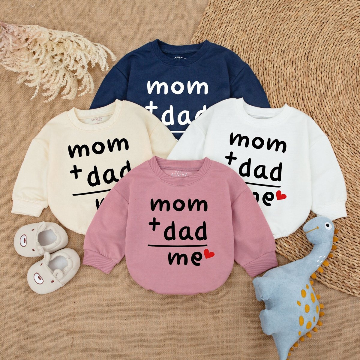 MomDadMe Baby Clothes Gender Reveal Baby Bodysuit Baby Announcement Baby Shower GiftBaby romper Fath