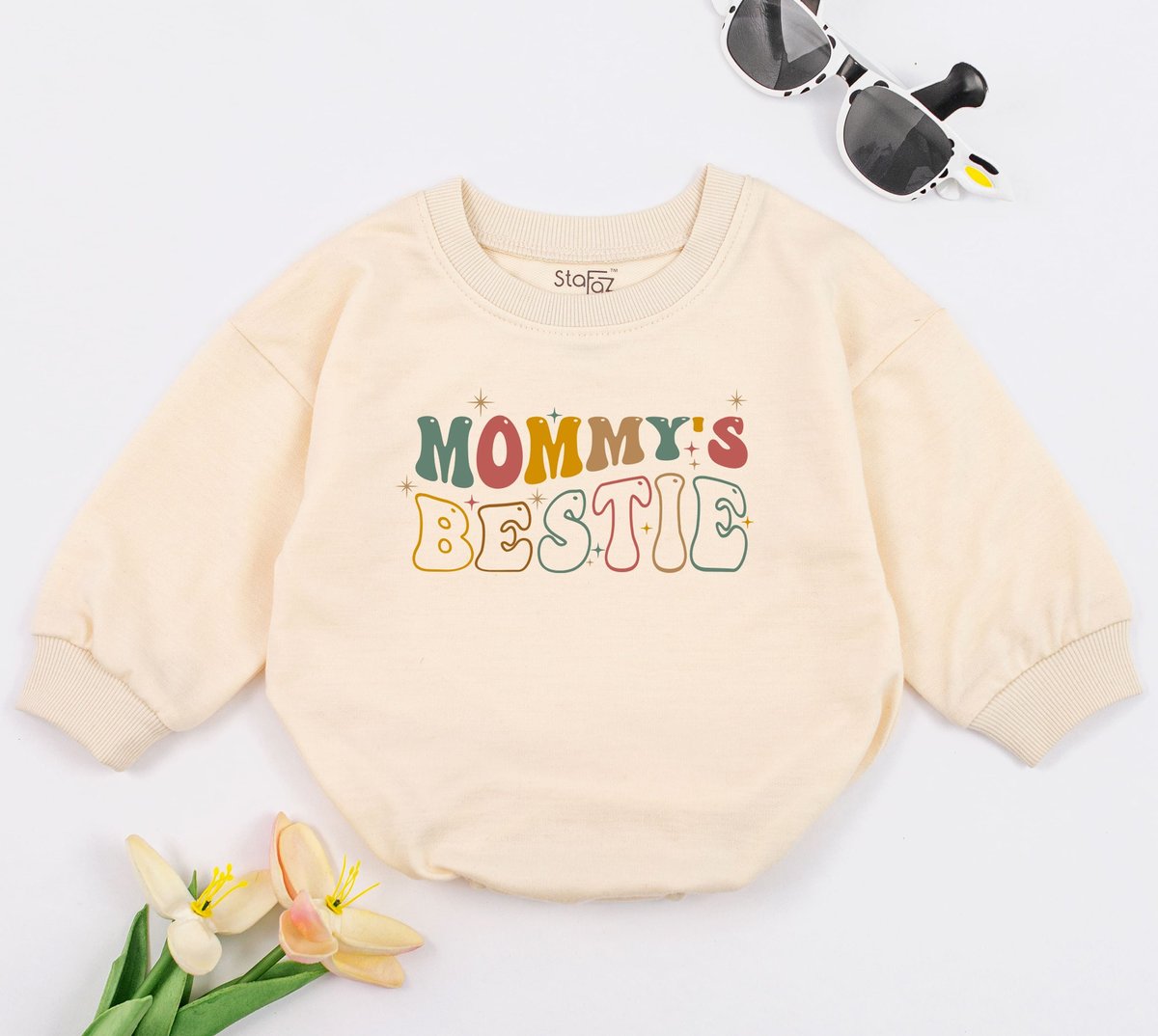 Mommy's Bestie Baby Romper Mothers Day Gift Baby Shower Clothes New Baby Gift 1st Mothers Day Sleep 170