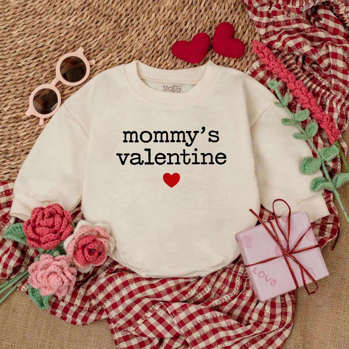 Mommy's Valentine Baby Romper Baby Valentine Bodysuit Valentine Shirt For Newborn 1st Valentines Da 185
