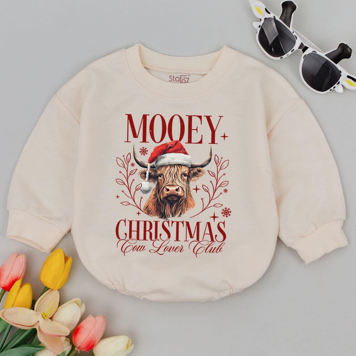 Mooey Christmas Baby Bubble Romper Baby First Christmas Baby Holiday Outfit Baby Shower Funny Christ 178