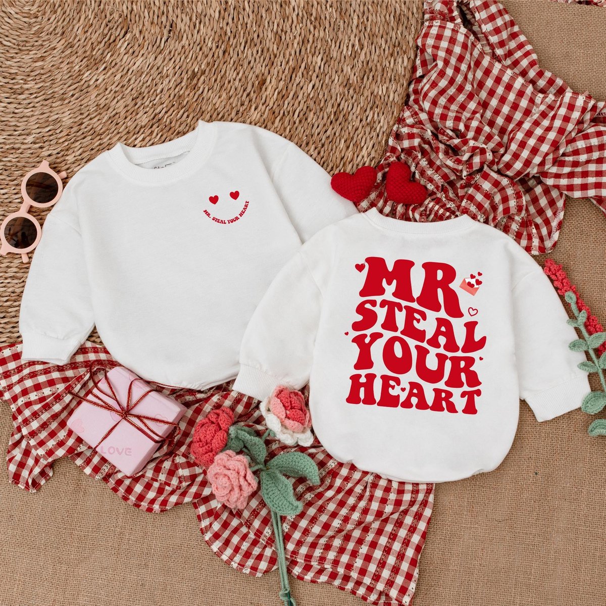 Mr Steal Your Heart Romper Baby Boy Valentine Bodysuit Valentine Shirts For Boys My 1st Valentines D 183