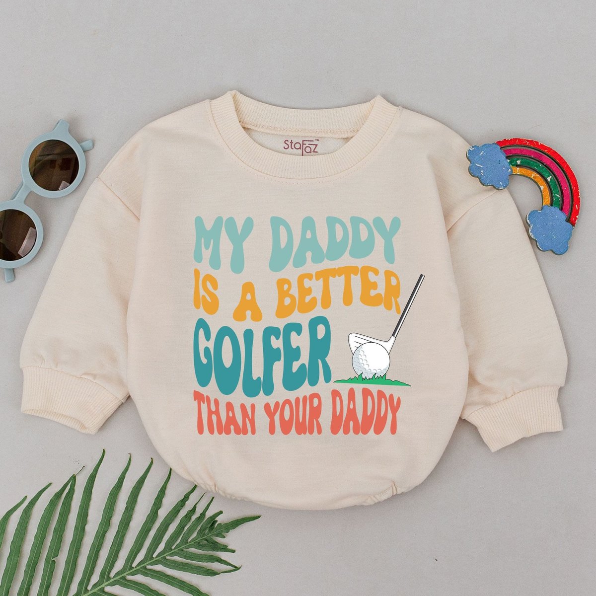 My Daddy Is A Better Golfer Than Your Daddy Romper Golf Enthusiast Parents Father's Day Outfit Baby
