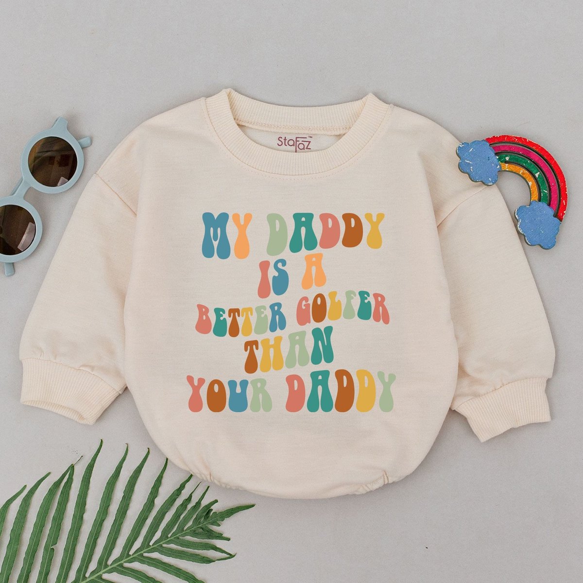 My Daddy Is A Better Golfer Than Your Daddy Romper Golf Enthusiast Parents Father's Day Outfit Baby