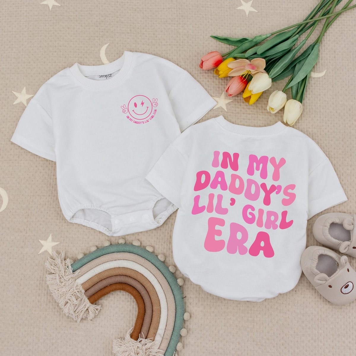 My Daddy's Girl Era Baby Romper Daddy And Me Babysuit Gift For Daughter Baby Girl Outfit Baby Showe