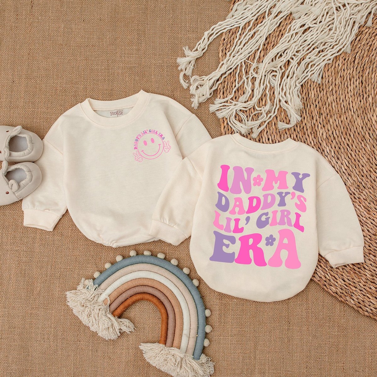 My Daddy's Girl Era Romper Daddy Me Bodysuit Daddy's Girl Shirt Romper for Baby Girl Baby Girl Out 168