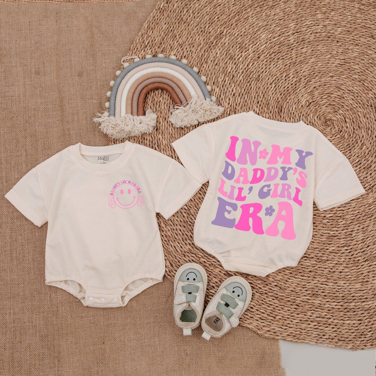 My Daddy's Girl Era Romper Daddy Me Bodysuit Daddy's Girl Shirt Romper for Baby Girl Baby Girl Out 171