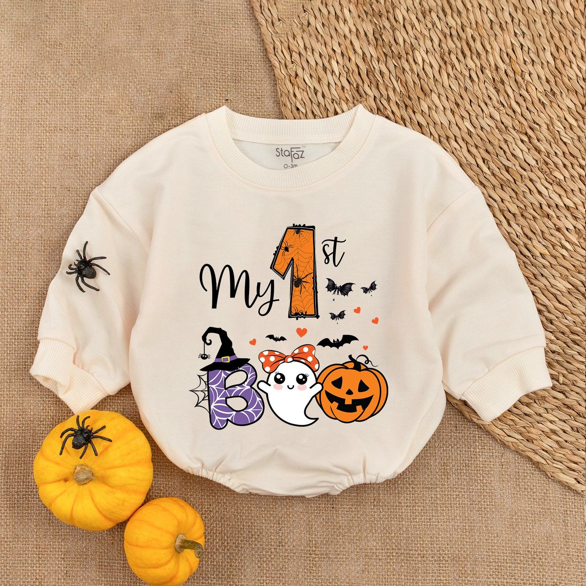 My First Boo Halloween Baby Clothes Girl Bodysuit Bubble Baby Romper Baby Girl Clothes Halloween Ba